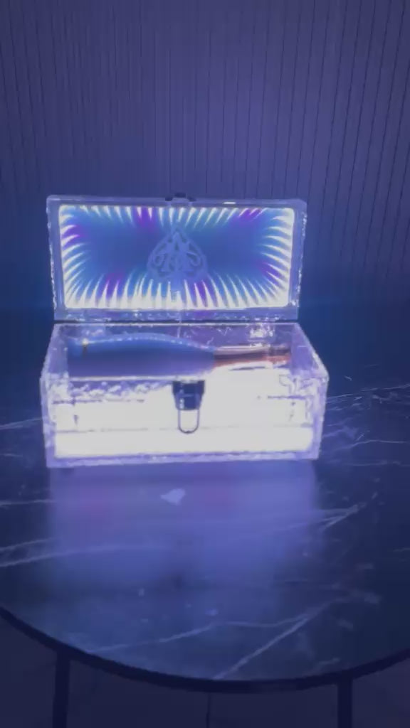 Ace of Spades LED Champagne Bottle Presenter Box